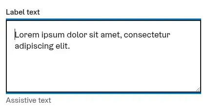 Textarea component examples | Design System Gallery